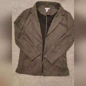 Forest Green velvet blazer